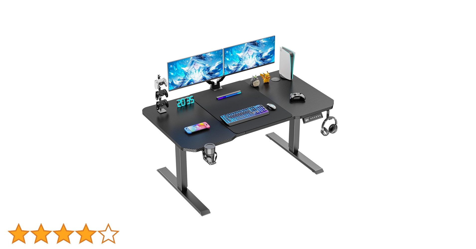 Amazon.co.jp: Alebert ゲーミングデスク 電動 昇降式 ロー昇降デスク